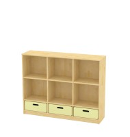 칼라책장 / 2단3연서가(서랍형)