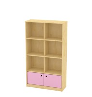 칼라책장 / 3단2연서가(도어형)