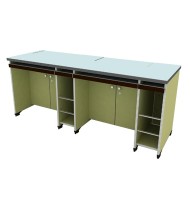 컴퓨터책상/2인용/전동식