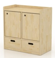 유아용 옷장 2인용/도어(있음)