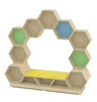 벌집소파세트 벽부 배치형