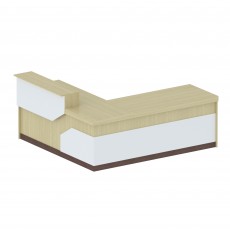 안내데스크/화이트/L형