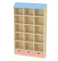 하우스책장A / 5단 3연서가