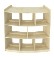 곡선형책장/복식/3단